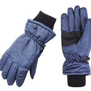 MEN'S WINTER GLOVES XL Waterproof Insulated Warm Sports Skiing Snowboarding Navy